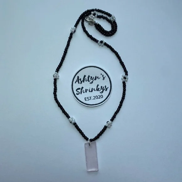 Daisy and sea glass chokers - Picture 2 of 2